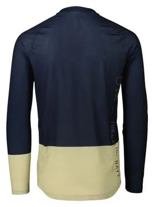 Poc MTB Pure Long Sleeve Jersey Navy/Light Green