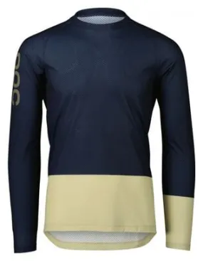 Poc MTB Pure Long Sleeve Jersey Navy/Light Green