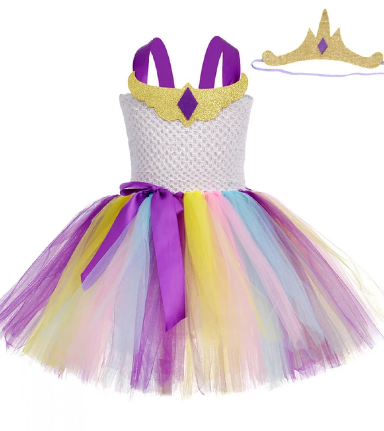 Princess Celestie Cosplay Tutu Dress For Girls Costume di Capodanno per bambini Ragazza Unicorni Abiti con ali dangelo Bambini