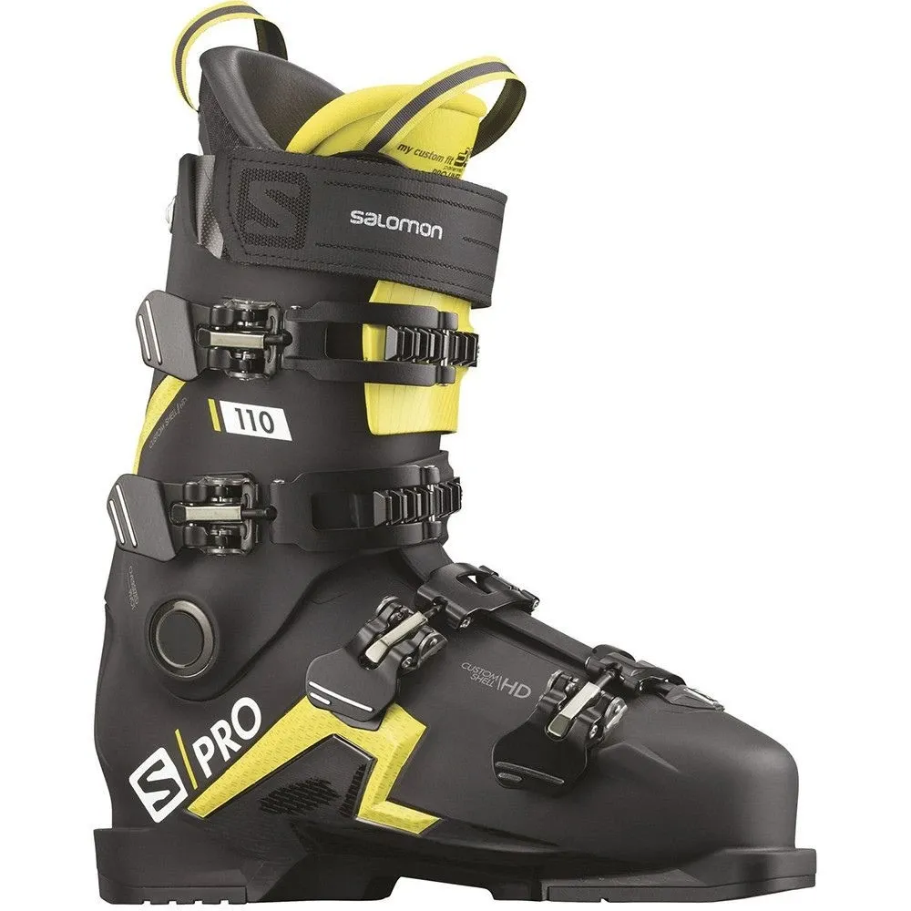 Scarponi da sci Salomon S/Pro 110 nero verde acido