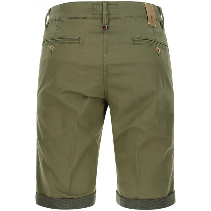 Sea Barrier Pantaloncini chino uomo in cotone elasticizzato Olive