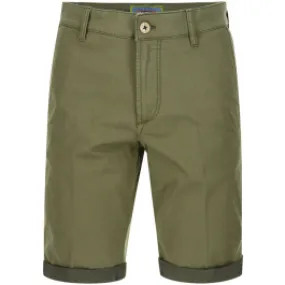 Sea Barrier Pantaloncini chino uomo in cotone elasticizzato Olive