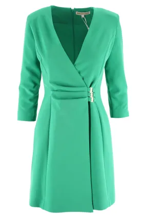 Short Dress with V-Neck Kocca / Green