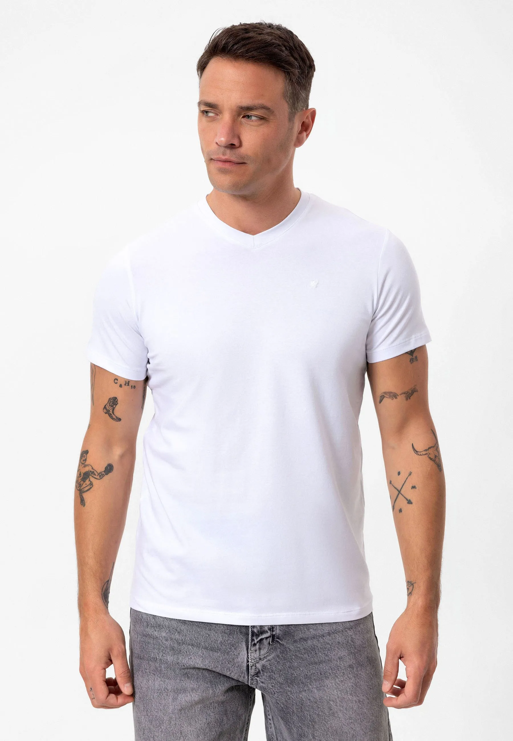 SONI V NECK REGULAR FIT - T-shirt basic