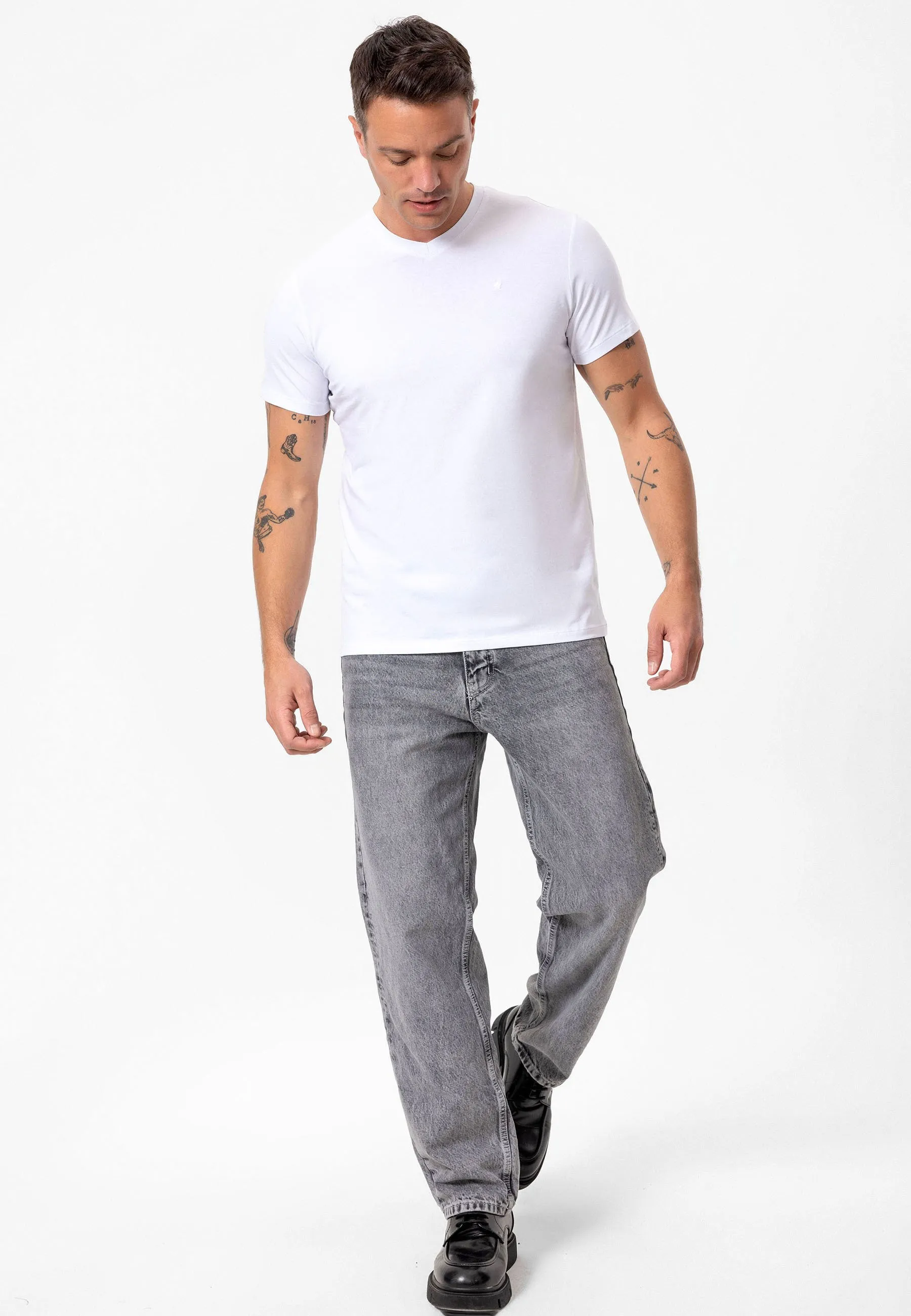 SONI V NECK REGULAR FIT - T-shirt basic