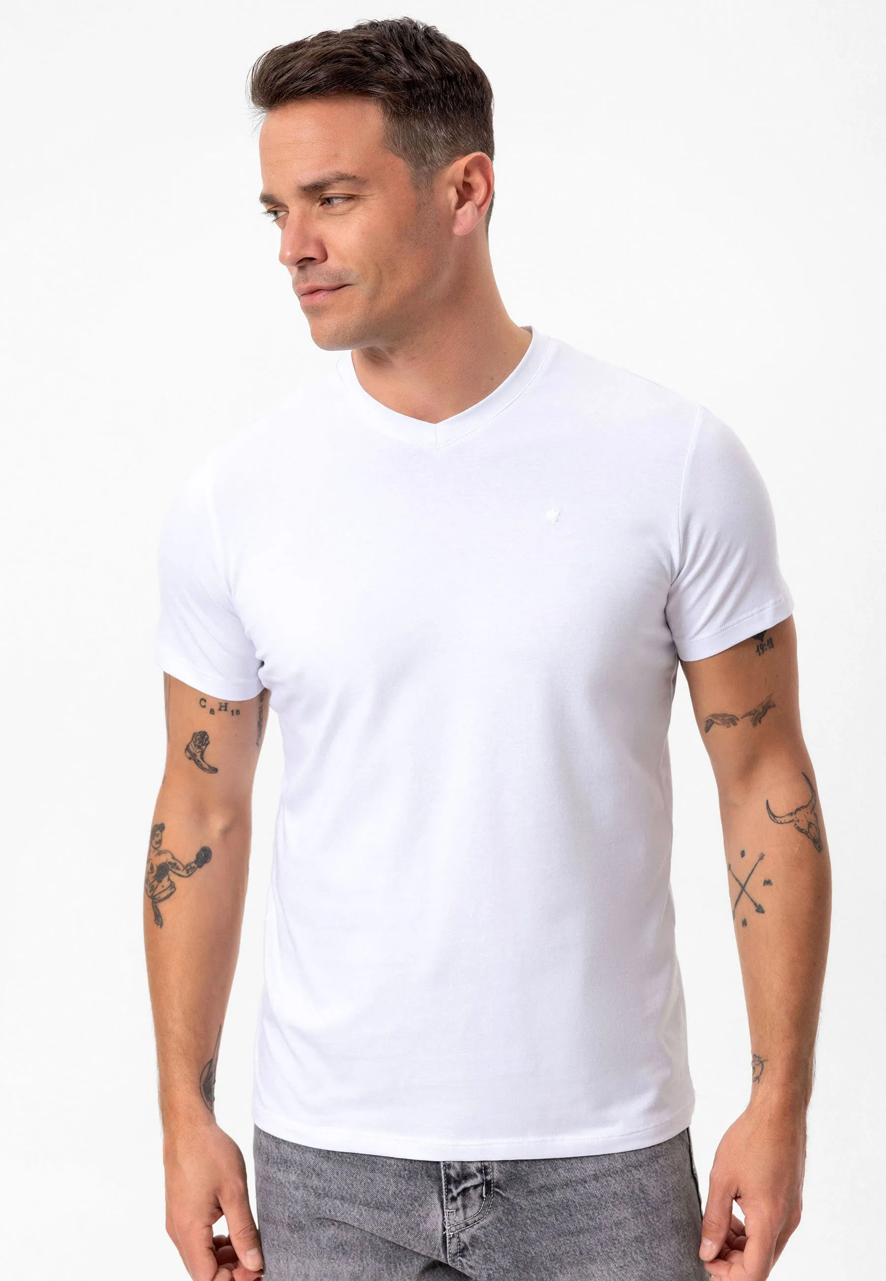 SONI V NECK REGULAR FIT - T-shirt basic