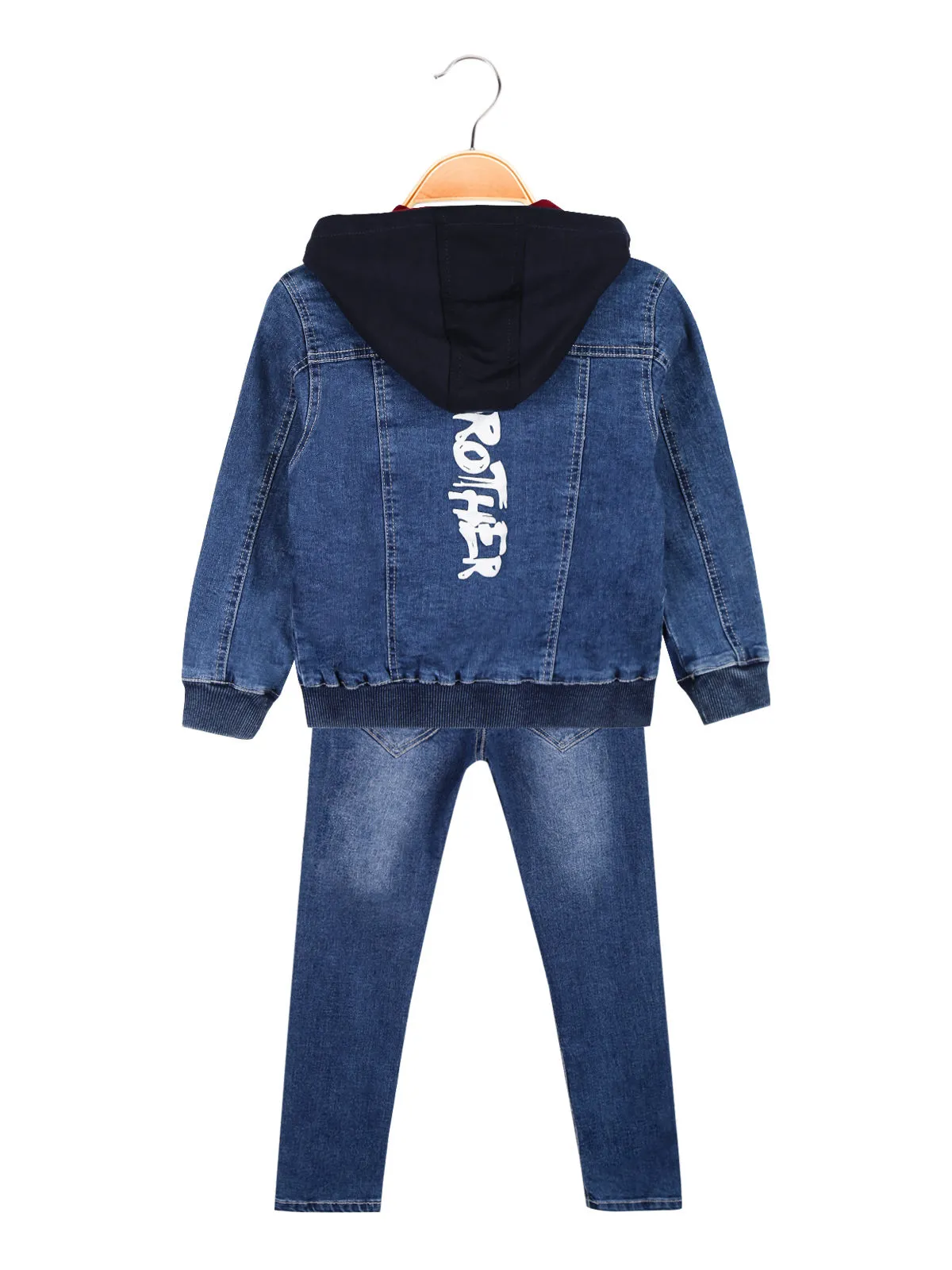 Super Brother 3-teiliges Jeans-Outfit für Jungen