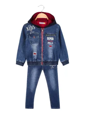 Super Brother 3-teiliges Jeans-Outfit für Jungen