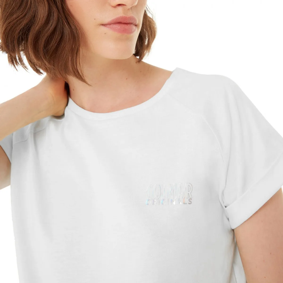 T-Shirt Just In Jersey Di Cotone, Bianco