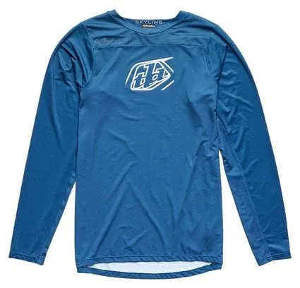 Troy Lee Designs Skyline Iconic Blue Long Sleeve Jersey