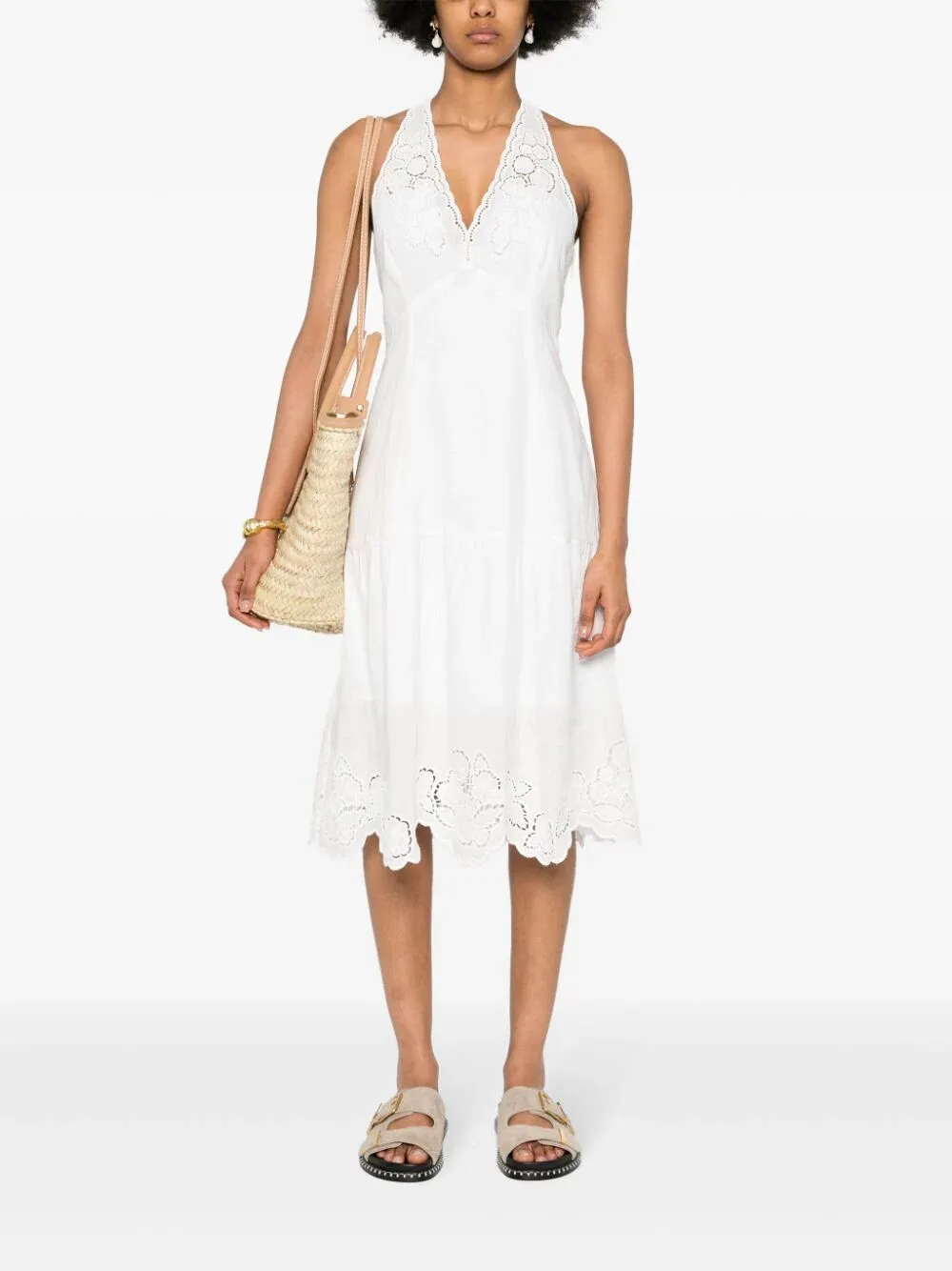 TWINSET BRODERIE ANGLAISE DRESS