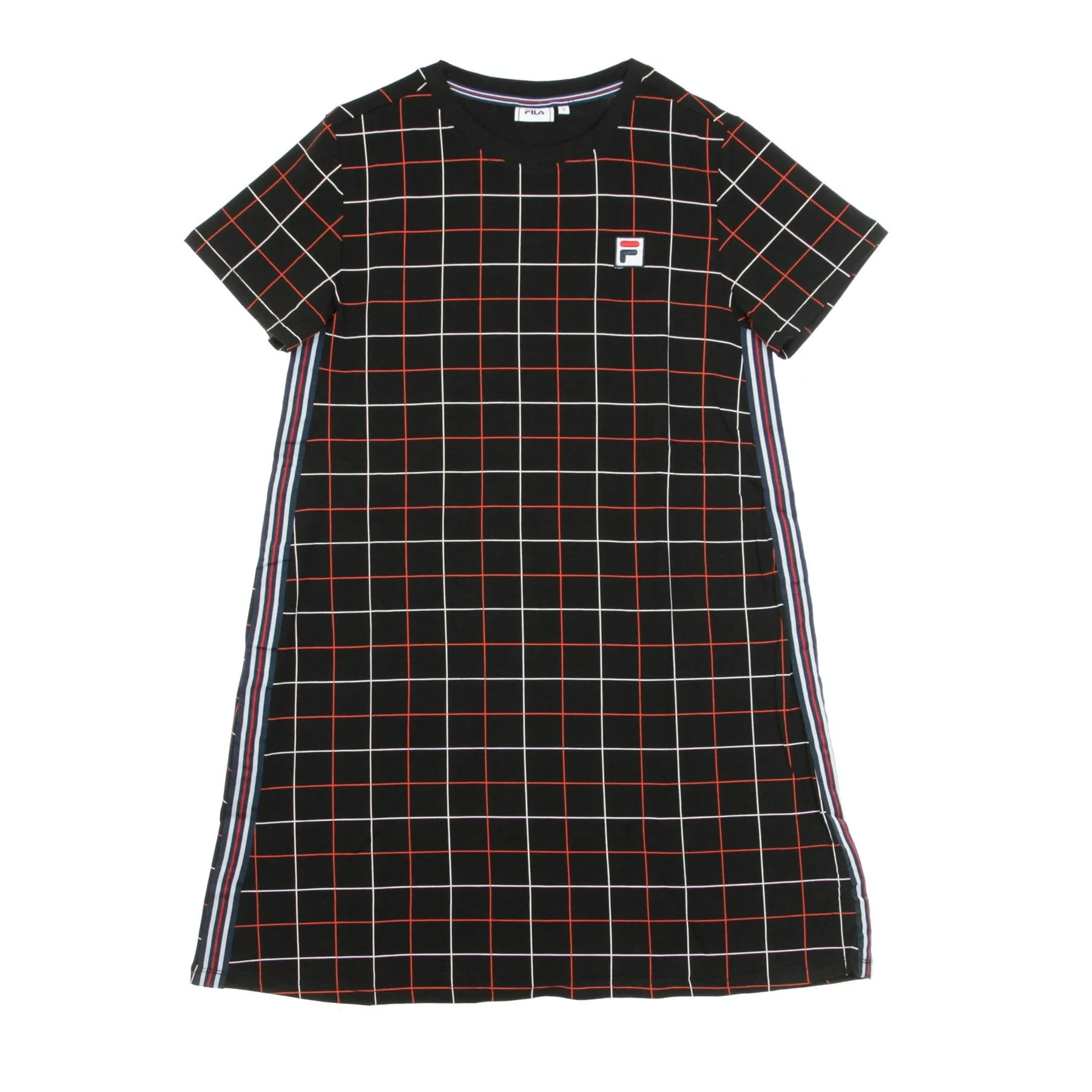 Vestito Donna Winona All Over Print Tee Dress Black Check