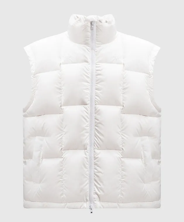 Vetements Gilet in piumino bianco con logo UA65JA105W