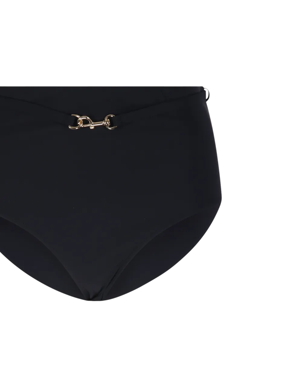 WOMAN TORY BURCH BLACK NYLON CLIP BIKINI BOTTOM