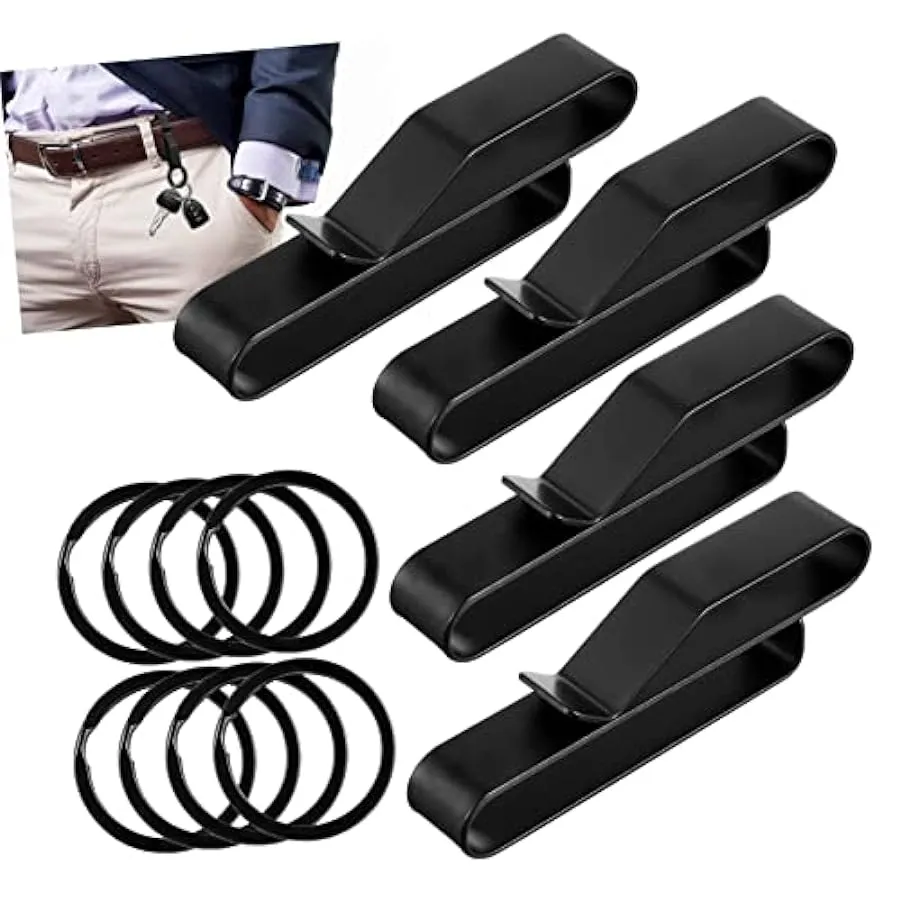 Yardwe 4 Pz clip chiave clip di per portachiavi con clip portachiavi invisibile uomini auto accessori macchina clip da cintura g